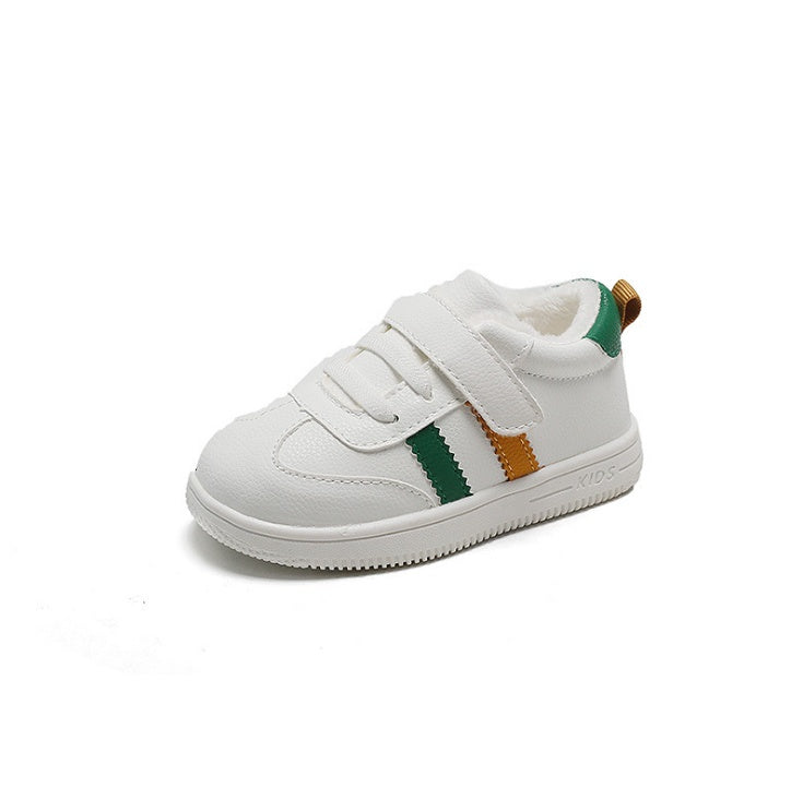 Petites chaussures blanches à scratch