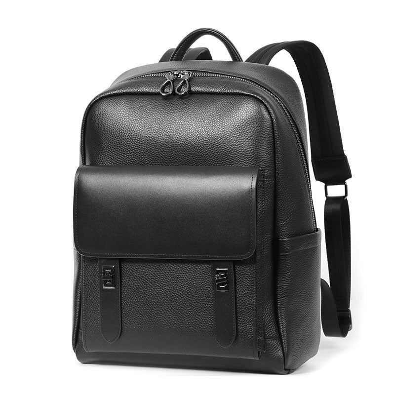 Sac à dos de voyage d'affaires grande capacité pour homme en cuir