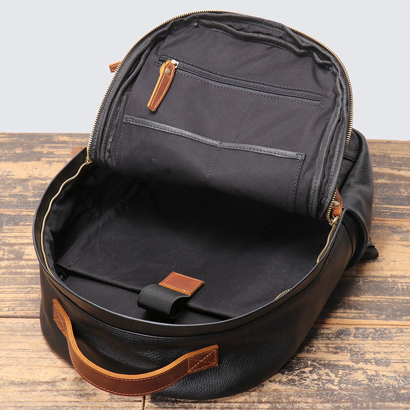 Sac à dos de voyage et de loisirs en cuir pour homme