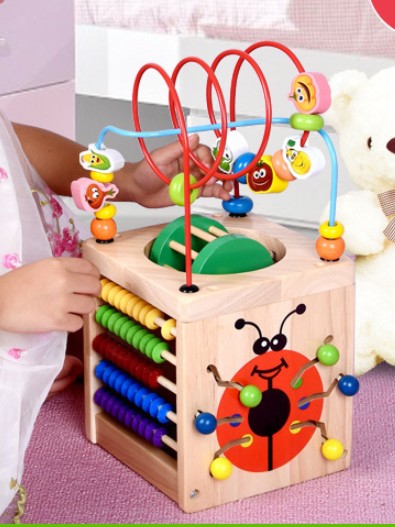 Coffres au trésor en bois pour enfants, jouet éducatif