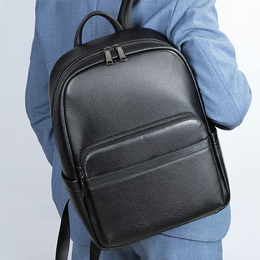 Sac à dos professionnel en cuir grande capacité pour homme