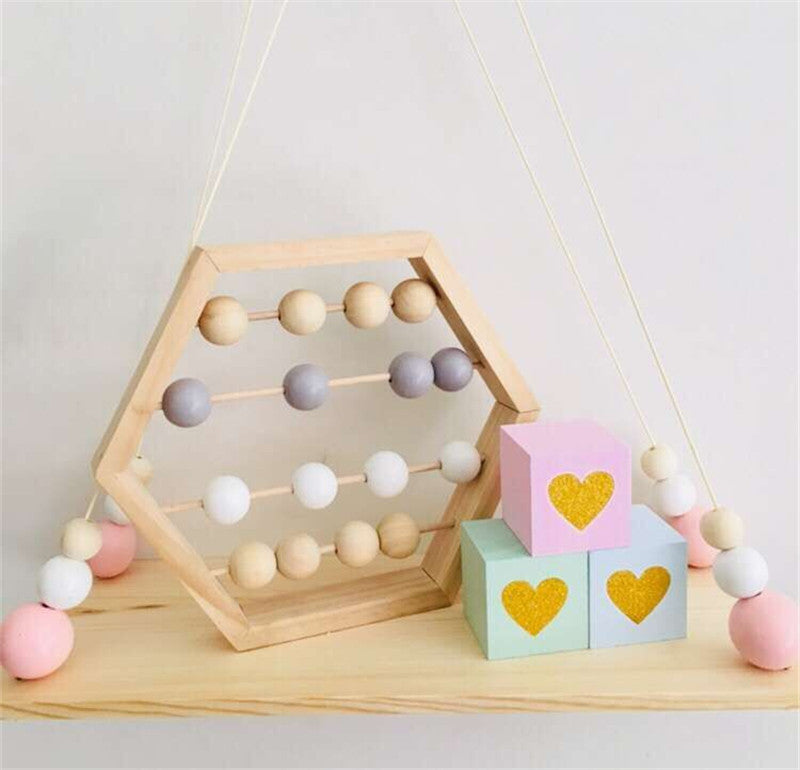 Puzzle d'apprentissage avec boulier en bois