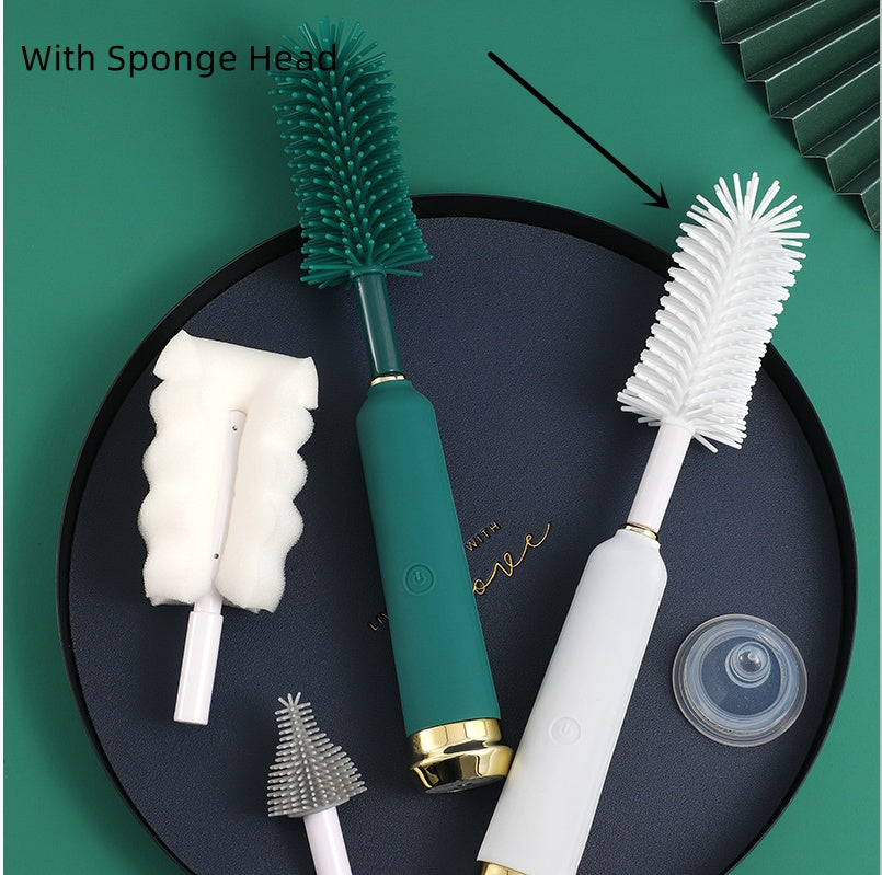 Brosse de Nettoyage pour Biberons Électriques Ensemble de Combinaison avec Tétine en Silicone et paille