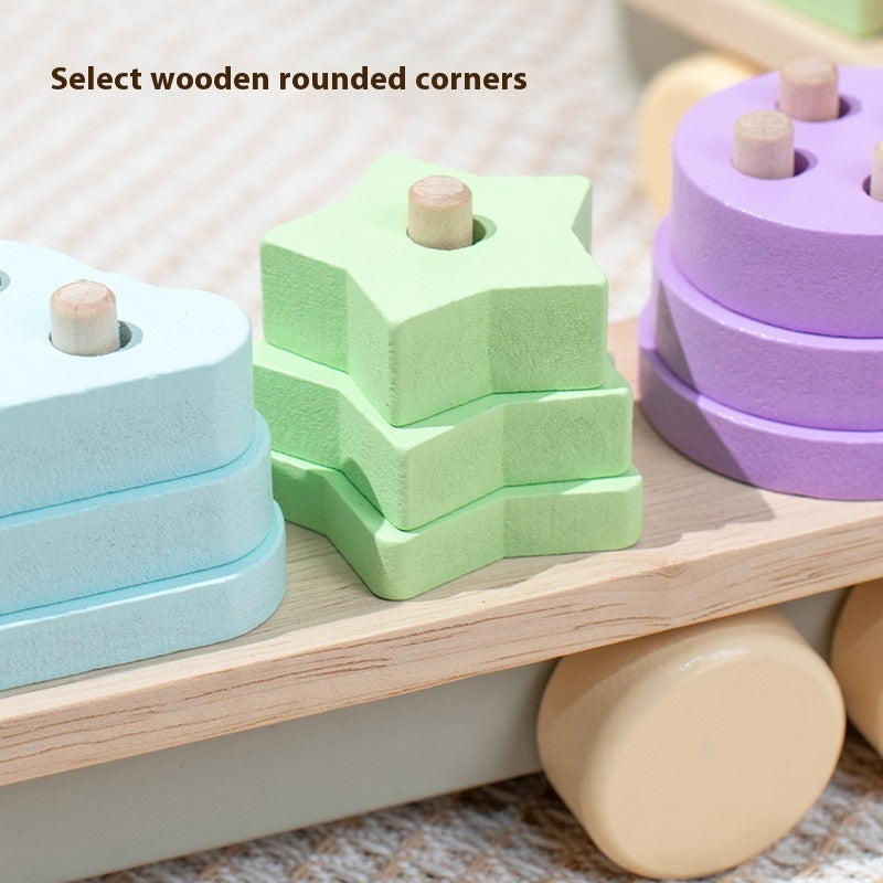 Voiture puzzle en bois