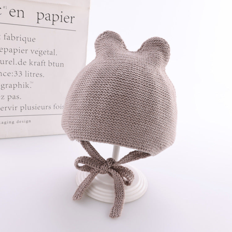 Bonnet mignon en laine pour bébés de 4 à 28 mois