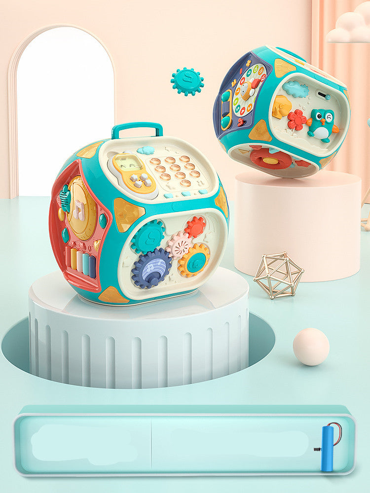 Jouets amusants développement intellectuel, motricité fine, tambours, jouets, hexaèdre, bus