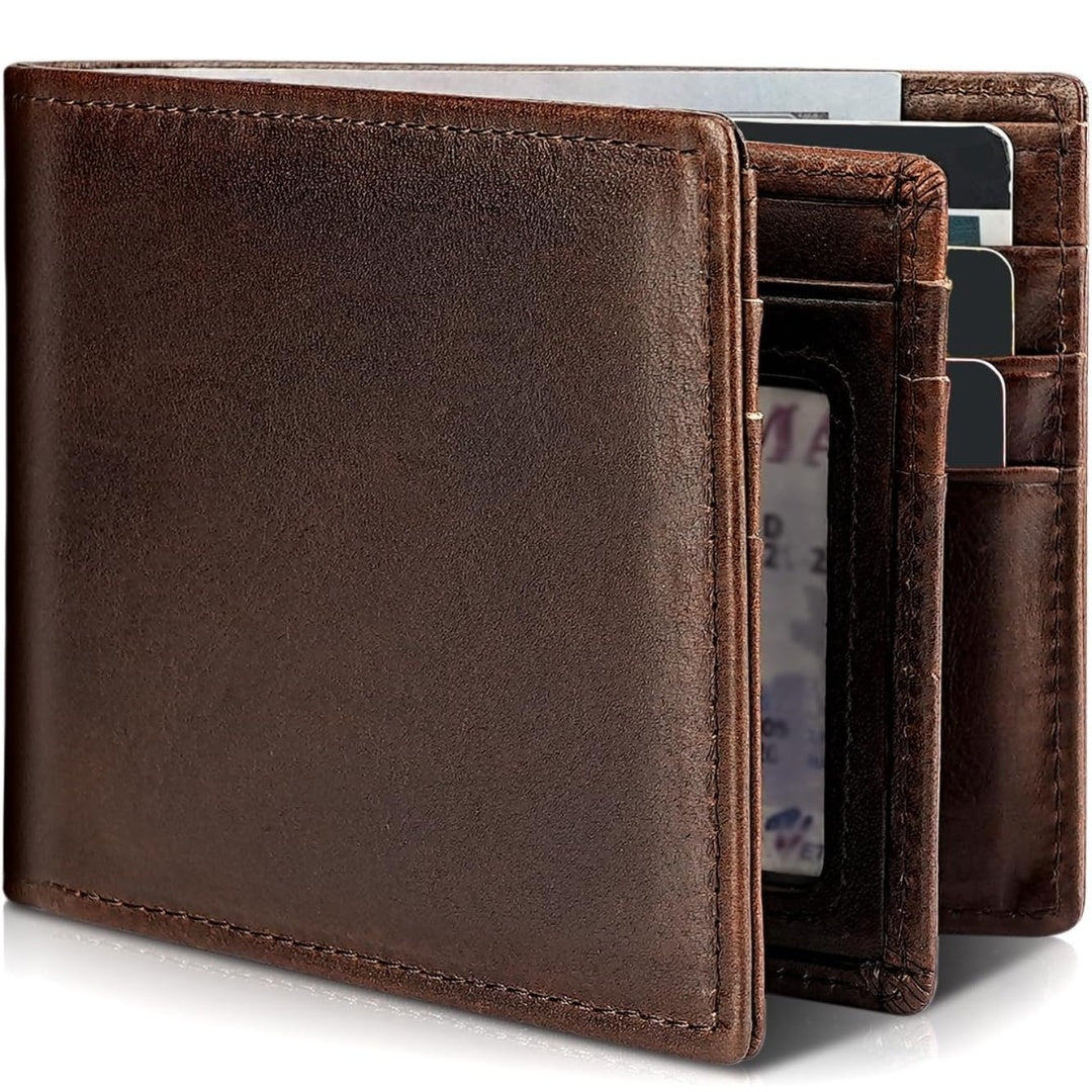 Portefeuille court en cuir pratique et fonctionnel pour homme