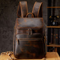 Sac à dos vintage en cuir pour homme