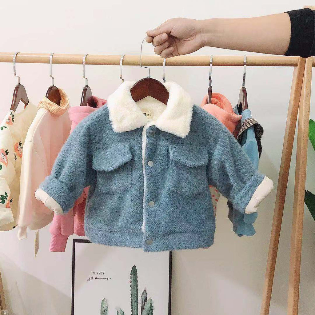 Veste matelassée en coton pour garder bébé au chaud, manteau épais pour enfants