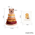 Tour en bois lion
