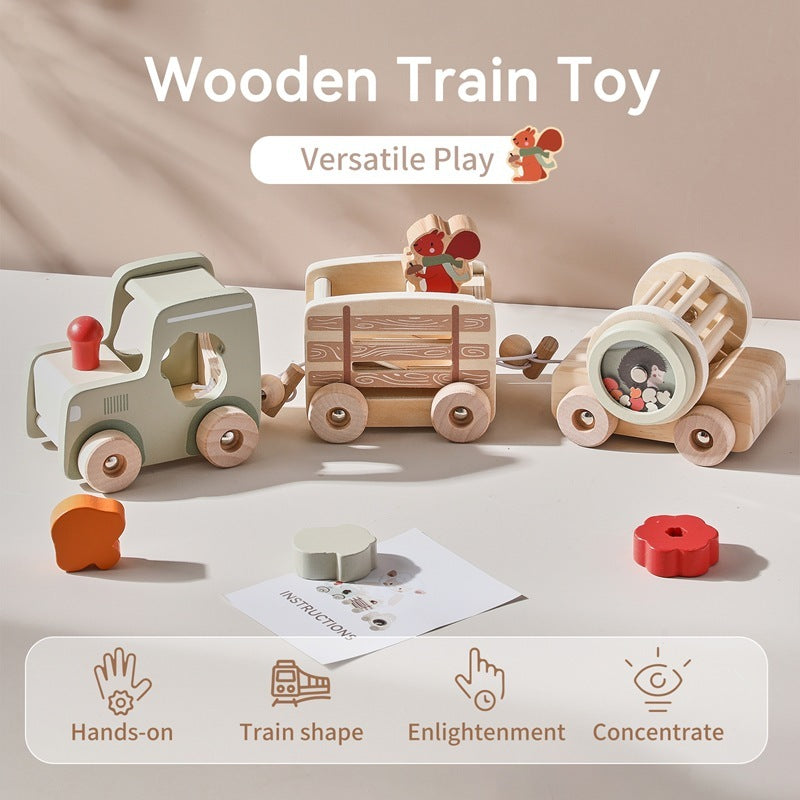 Train en bois
