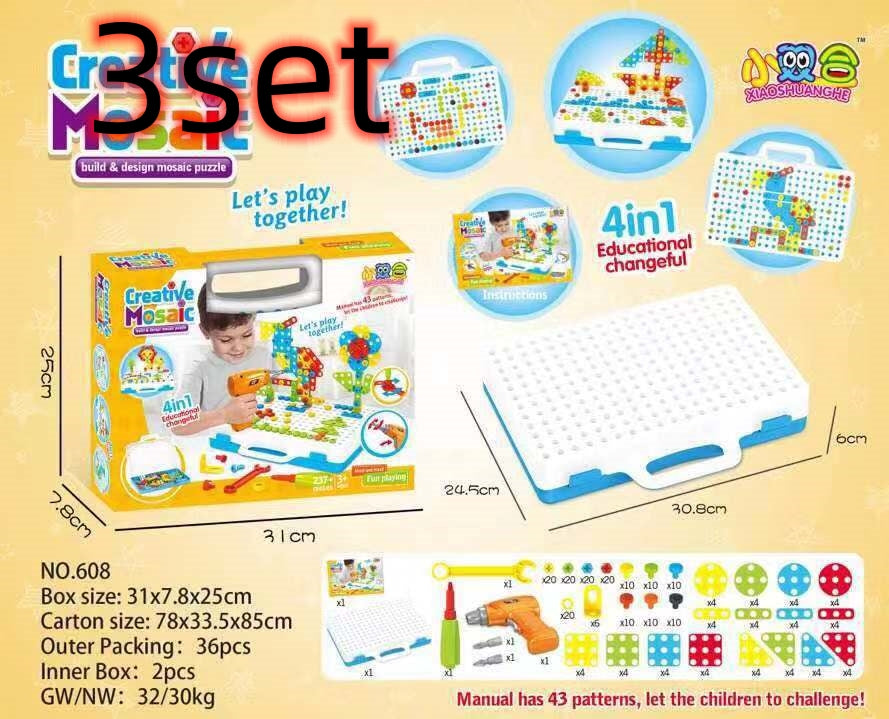 Kits de construction créatifs, ensembles de blocs éducatifs