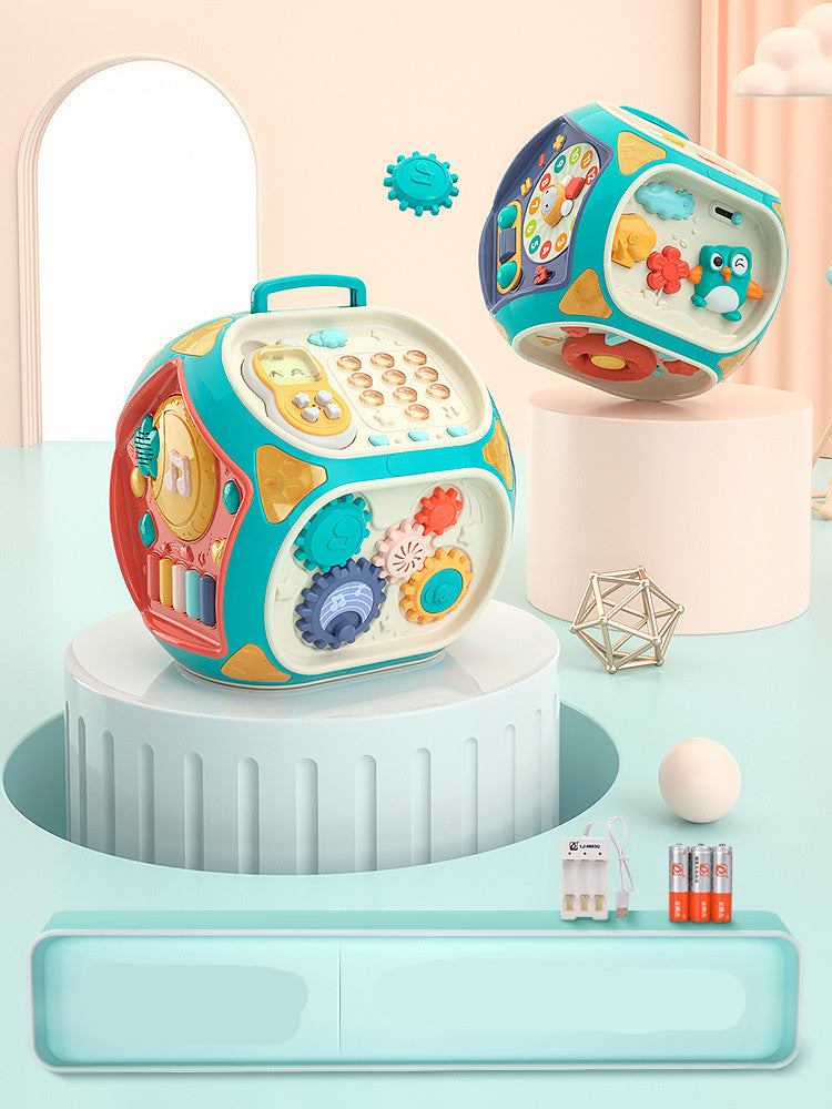 Jouets amusants développement intellectuel, motricité fine, tambours, jouets, hexaèdre, bus