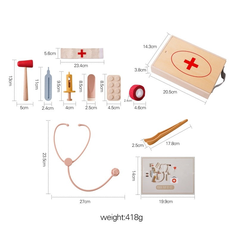 Poupée petit médecin, jouet docteur, stéthoscope