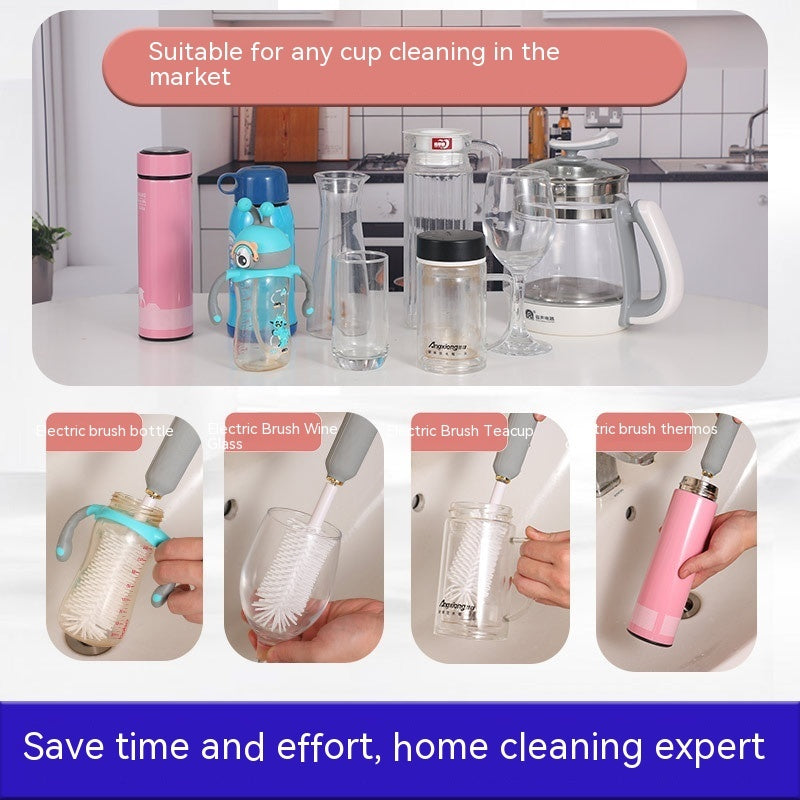 Brosse de Nettoyage pour Biberons Électriques Ensemble de Combinaison avec Tétine en Silicone et paille