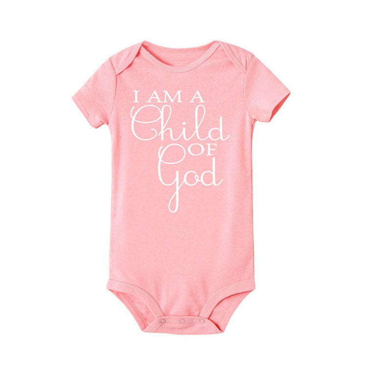 Body bébé décontracté à manches courtes Alphabet Baby