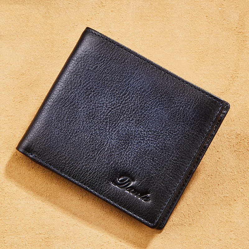 Nouveau portefeuille homme en cuir pleine fleur
