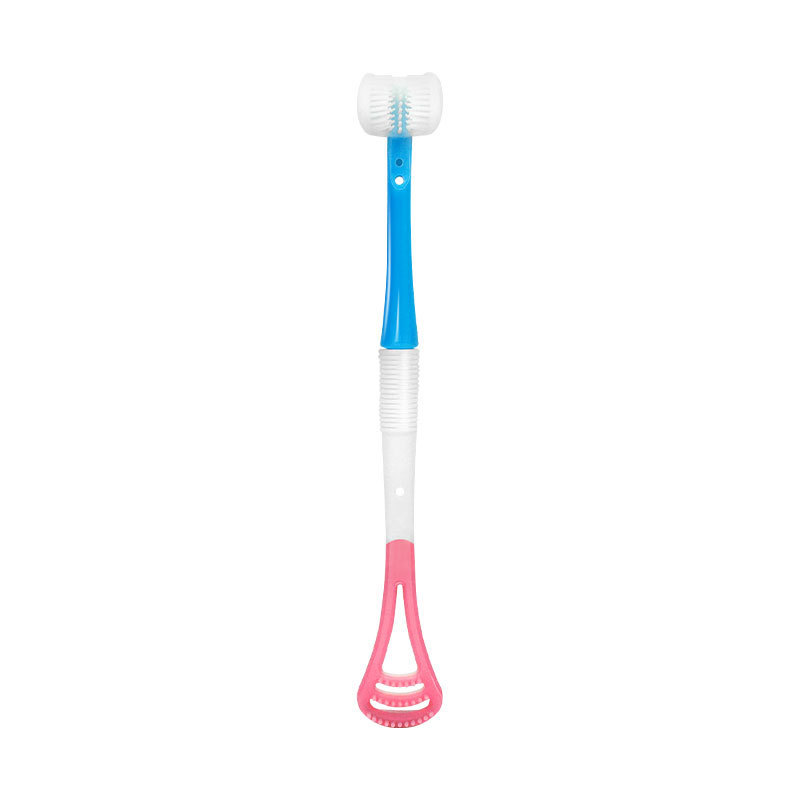 Brosse à dents pour bébé, brosse multifonction pour le dépôt de langue en silicone, matériau 3D
