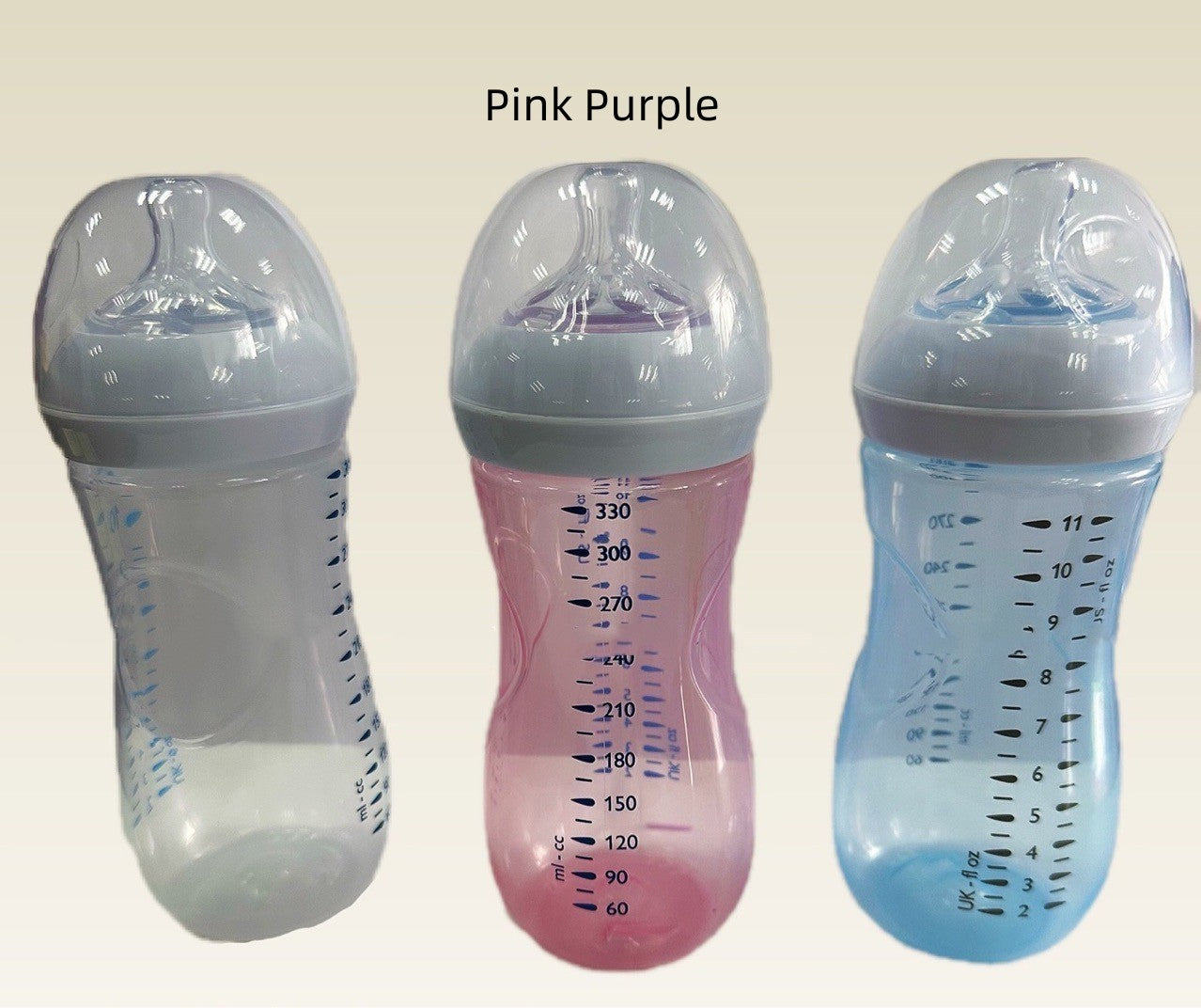 Biberon avec tétine en forme de pétale pour bébés et nourrissons
