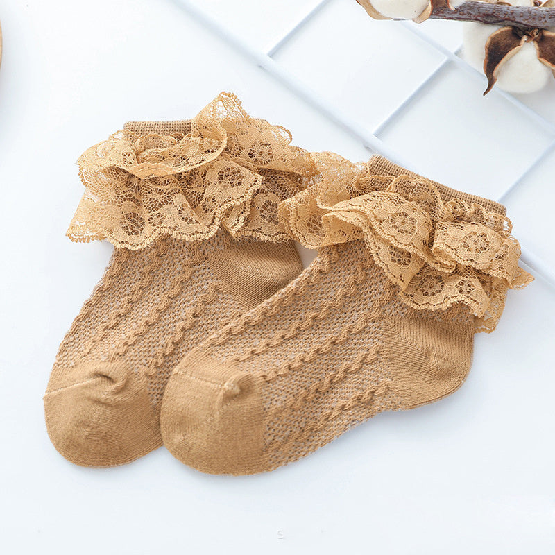 Chaussettes en dentelle pour bébé
