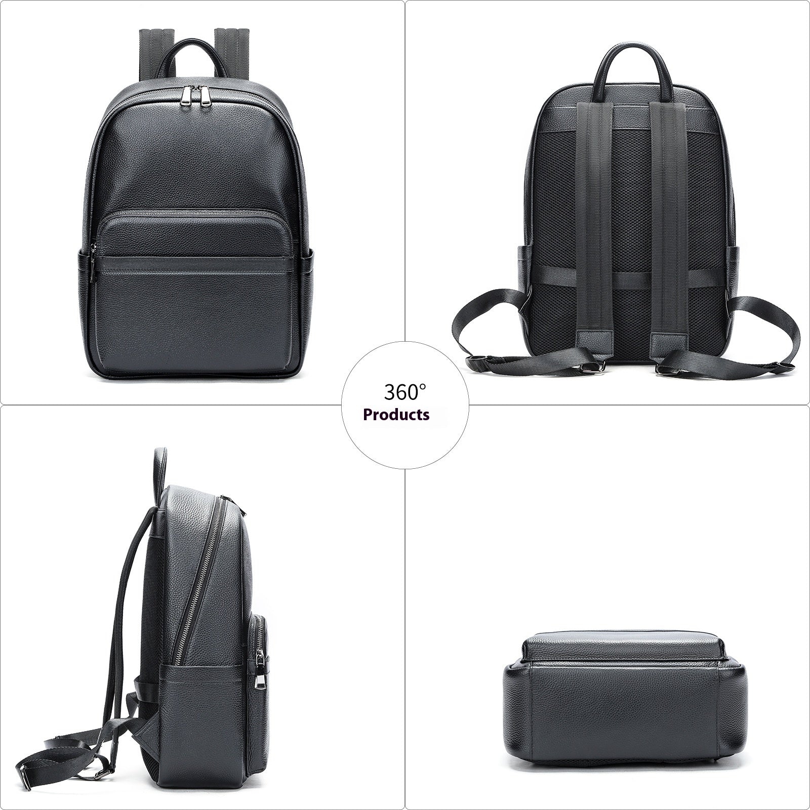 Sac à dos professionnel en cuir grande capacité pour homme