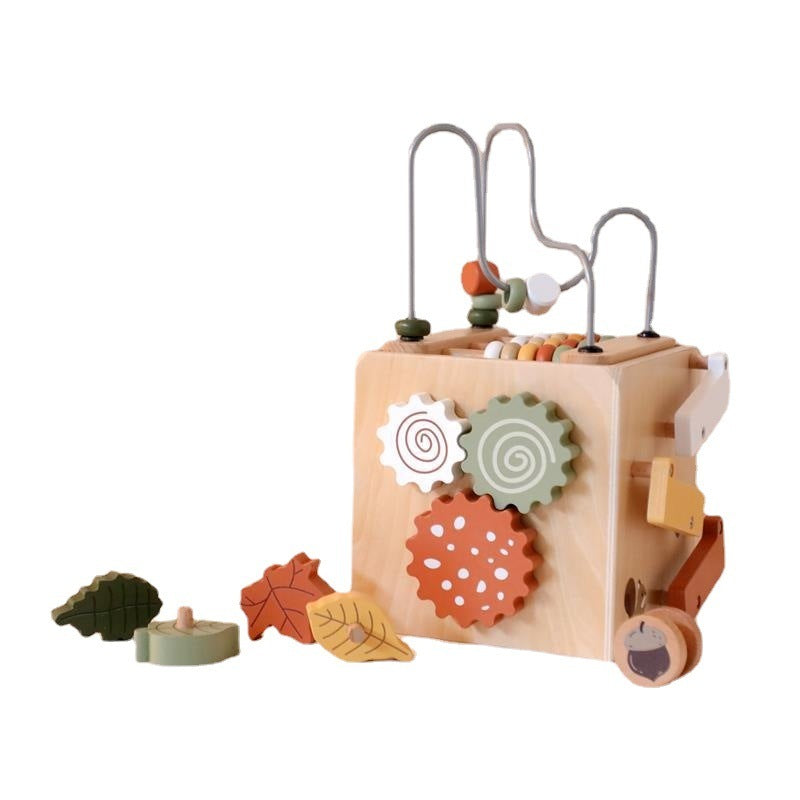 Cube en bois éducatif