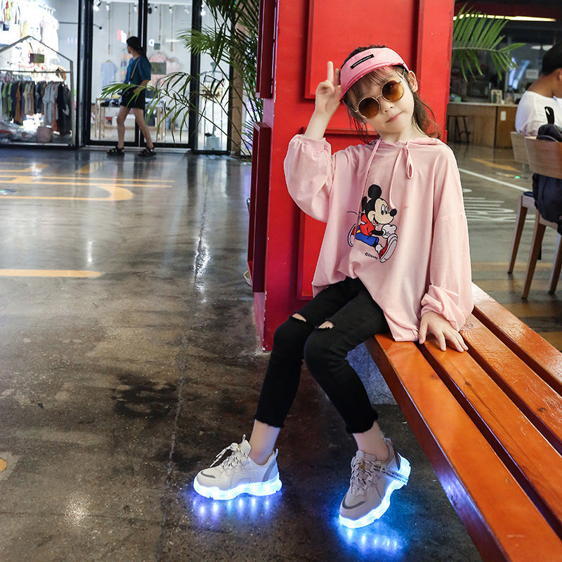 Chaussures lumineuses colorées