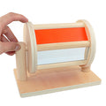 Miroir en bois, tambour en tissu, matériel pédagogique Montessori pour l'éducation préscolaire