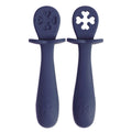 Cuillère simple en silicone pour bébé de couleur pure