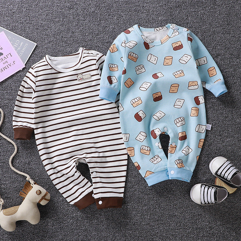 Pyjamas pour bébés en pur coton, vêtements d'automne