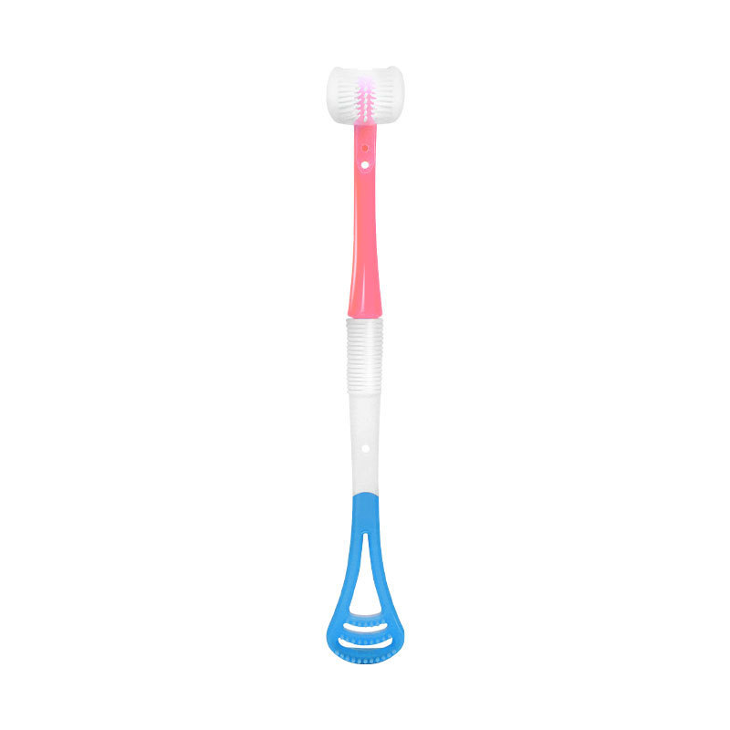 Brosse à dents pour bébé, brosse multifonction pour le dépôt de langue en silicone, matériau 3D